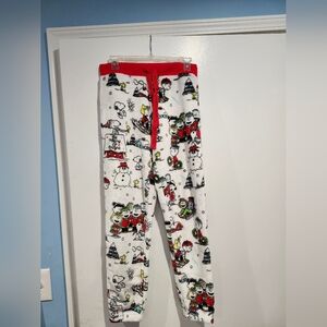 Peanuts Red and White Pajama Pants